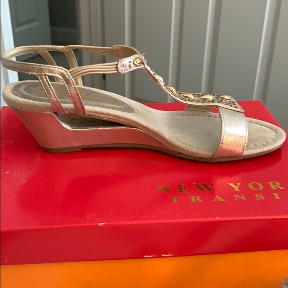 New York Transit (Veer This Way) Wedge Sandals - Picture 2 of 7